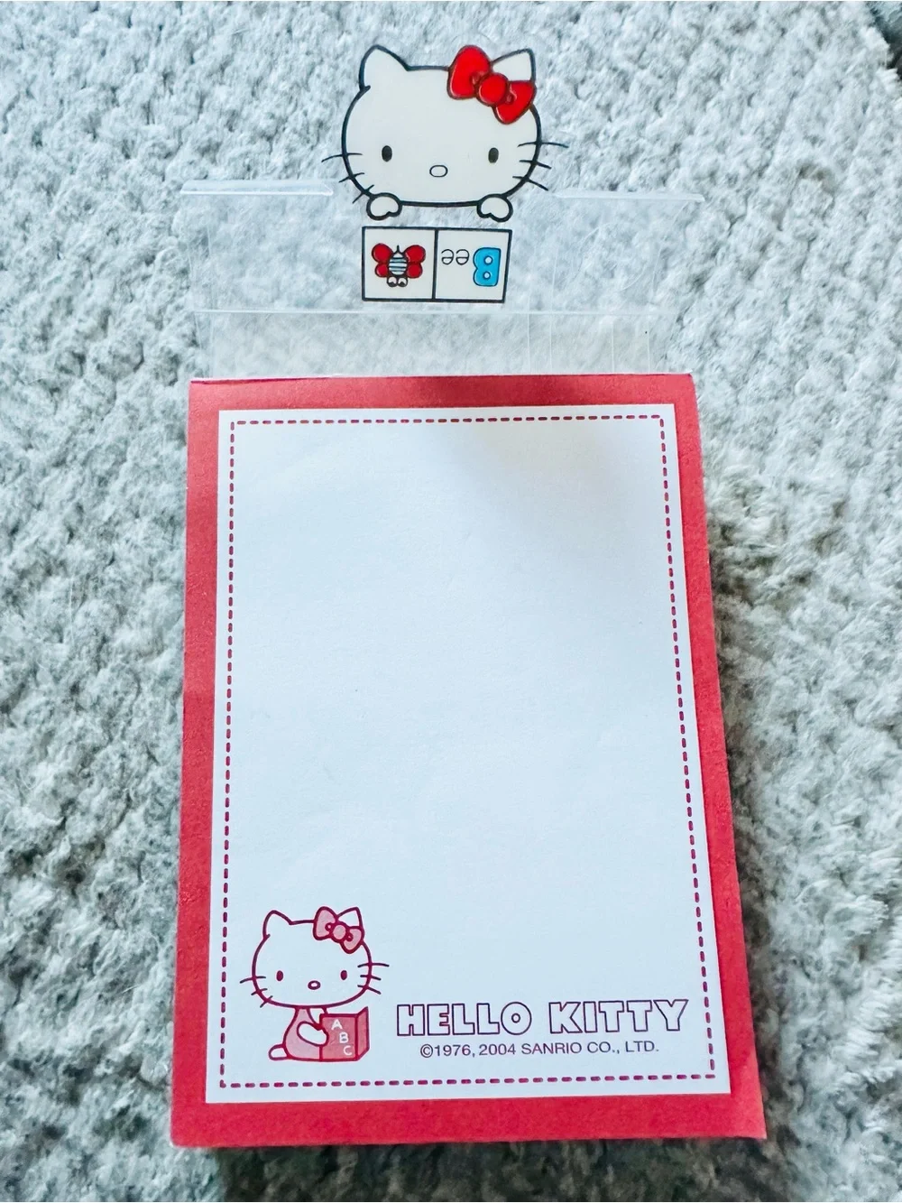 Sanrio Hello Kitty Red & White Notepad with Bow Accent
